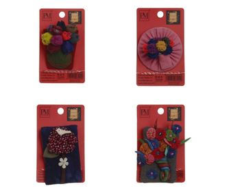 Set 4 martisoare brose handmade, PAMI, MVU-16