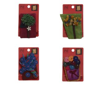 Set 4 martisoare brose handmade, PAMI,MVU-7