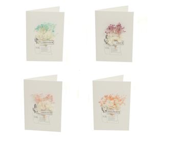 Set 4 felicitari, PAMI, FEL-B8, 16x11 cm