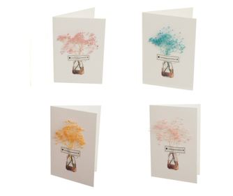 Set 4 felicitari, PAMI, FEL-B6, 16x11 cm