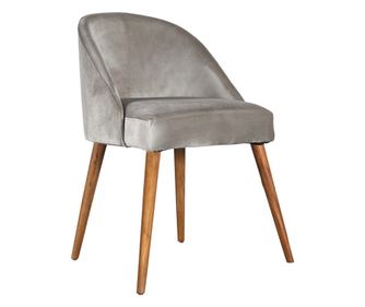 Трапезен стол Vaya Home, Petit, сребрист