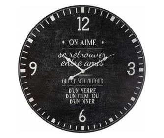 Ceas perete retro mdf 3,5x58 cm - Cifre arabe