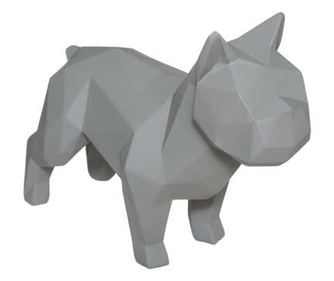 Decoratiune caine origami polirasina 24.5x10.5x18.5 cm -