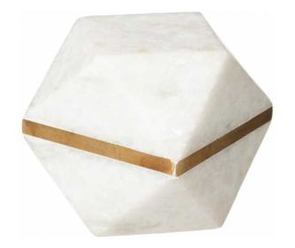Decoratiune cu efect de marmura 7x7x7 cm - Hexagon