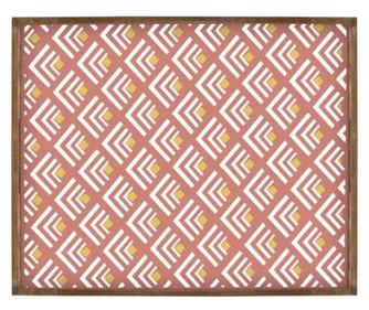 Tava servire lemn si sticla living 41x33x5 cm -