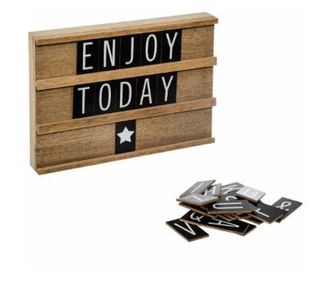Decoratiune tabla din lemn a4 26x18.7x3.5cm