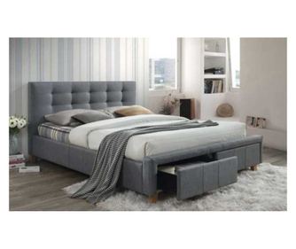 Pat tapitat ascot gri – 160×200 cm