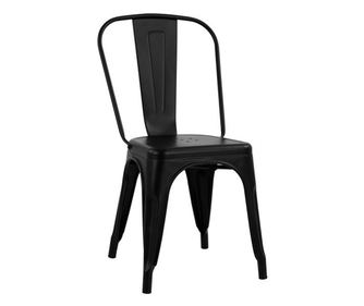 Метален стол Мелита в черен мат 45x47x85см