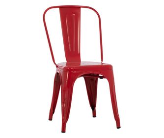 Метален стол Мелита - червен 45x47x85 см.