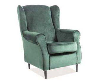 Fotoliu tapitat baron velvet verde bl78 – l80 x l75 x h101 cm