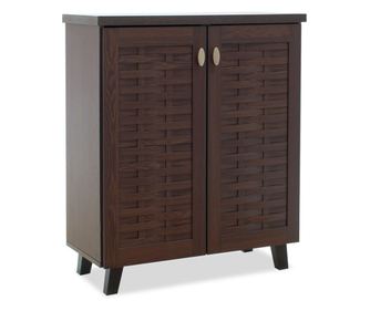Шкаф за 12 чифта обувки, орех 78x40x92 см