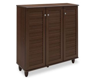 Шкаф за 16 чифта обувки, орех 89.5x34.5x91.5 см