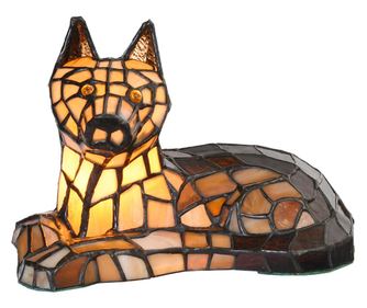 Διακοσμητικό φωτιστικό Tiffany Style Γυαλί Πολυρεσίνη 25x13x17 εκ.