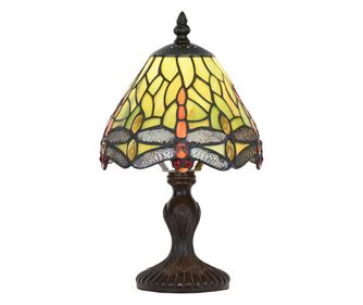 Διακοσμητικό φωτιστικό Tiffany Style Γυαλί Πολυρεσίνη 18x32 εκ.
