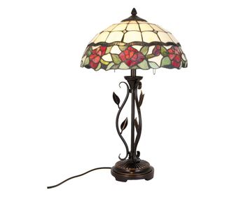 Okrasna svetilka Tiffany Style s steklom in poliresinom, 35x61 cm