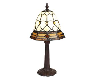 Διακοσμητικό φωτιστικό Tiffany Style Γυαλί Πολυρεσίνη 21x39 εκ.