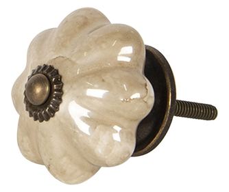 Buton mobilier ceramica verde Ø 4x4 cm / S3 cm