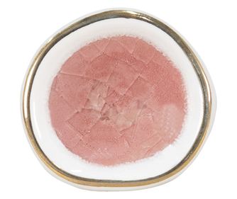 Set od 4 bijelo roze keramičke ručke za namještaj 4x4x7 cm