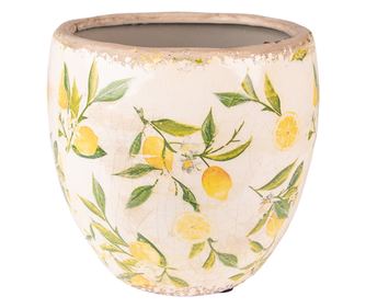 Комплект от 2 керамични саксии Lemon 13x12 см