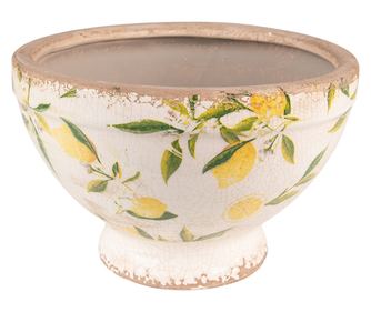 Keramični cvetlični lonec Lemon 21x14 cm