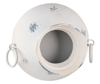 Starinska bež željezna posuda za cvijeće 31x13x28 cm