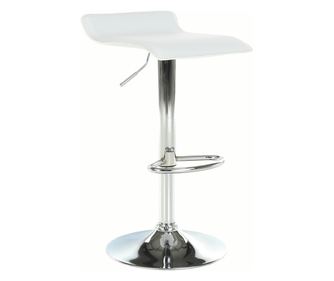 Laria fehér műbőr króm bárszék 37x38,5x85 cm