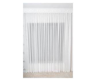 Zavjesa ivory, svila, DolceSara 012 s trakom 600x250