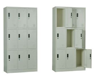 Метален шкаф LOCKER  Ε6003 бял цвят