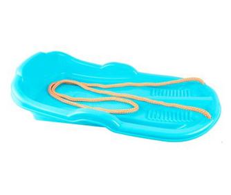 Sanie pentru copii cu franghie, din plastic albastru, 62x36x11 cm, 12887