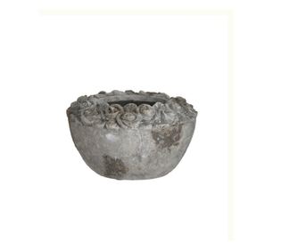 Ghiveci piatra, gri antichizat, 20x12 cm