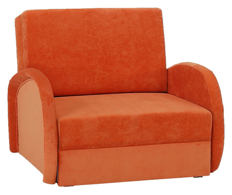Оранжев разтегателен фотьойл Mili 95x100x81 см