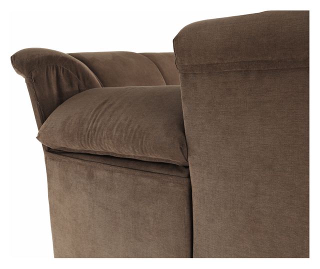 Kihúzható sarok barna textil kárpitozással bal Santiago 267x217x114 ccm