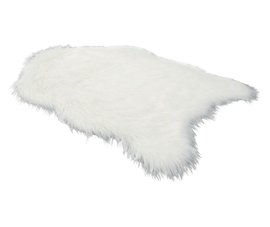 Ebony White umjetni tepih od krzna 90x60 cm - 2