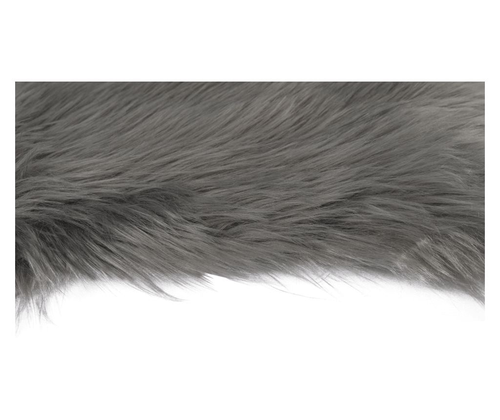 Tepih od umjetnog krzna Ebony Grey, 90x60 cm - 7