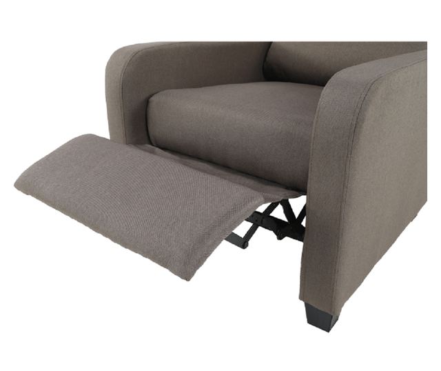 Кафяв платнен фотьойл Turner 72x89x106 см