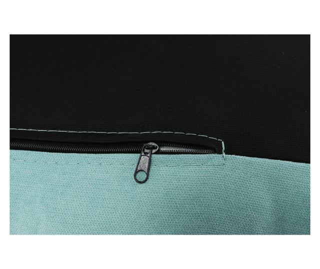 Зелен ментов платнен фотьойл Zander с поставка за крака 82x83x99 см