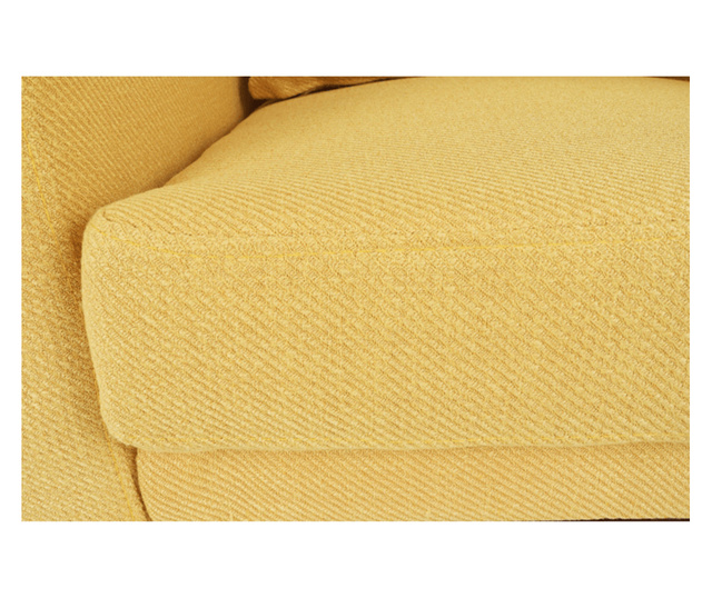 Arkadia hořčicově žluté textilní potahové křeslo 79x86x85 cm