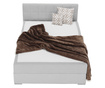 Boxspring krevet Ferata sivi tekstil 120x200 cm