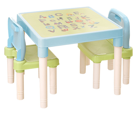 Комплект маса и 2 детски стола Balto 51.5x51.5x44 см