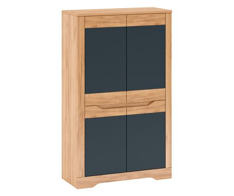 Omarica 2 vrata mdf hrast craft zlato siva grafit Fidel 95x42x159,5 cm