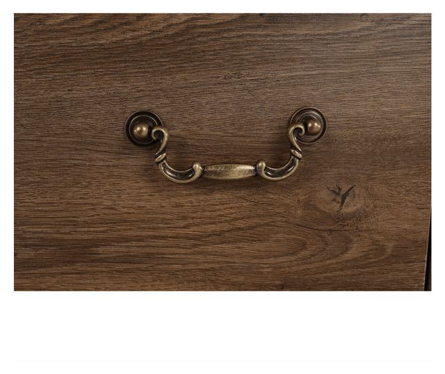 Vitrina mdf maro stejar lefkas Vilar 125x42x158 cm