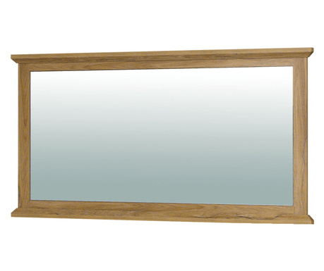 Oglinda perete rama mdf alb stejar grand Leon 128x5x71 cm