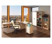 Set mobilier birou natur stejar sonoma alb Johan 150x67.5x73.5 cm