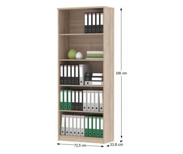 Set mobilier birou natur stejar sonoma alb Johan 150x67.5x73.5 cm