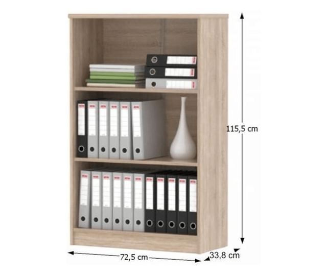 Set mobilier birou natur stejar sonoma alb Johan 150x67.5x73.5 cm