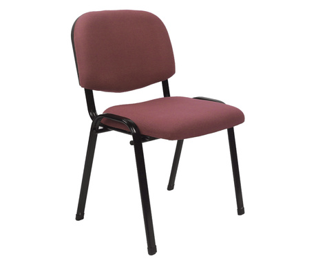 Crvenkasto smeđa uredska stolica Iso 53,5x43x78 cm
