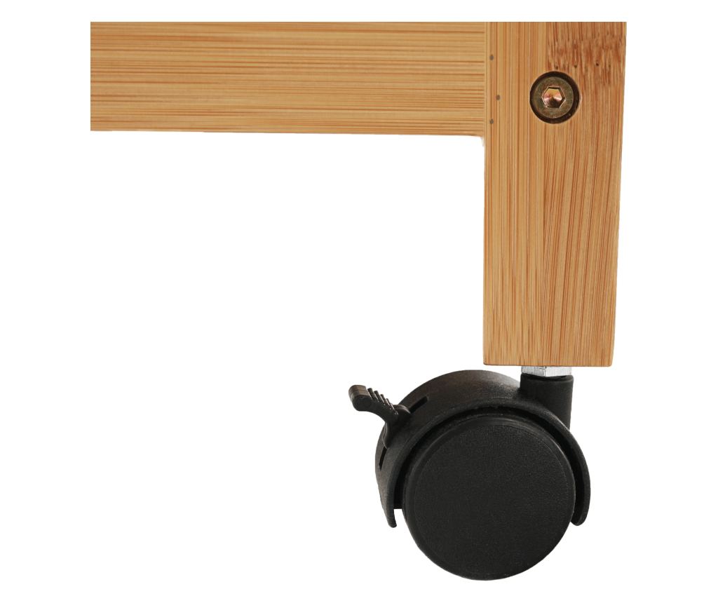 Přírodní bambusový šatní organizér Melar 112,5x35x165 cm - 4