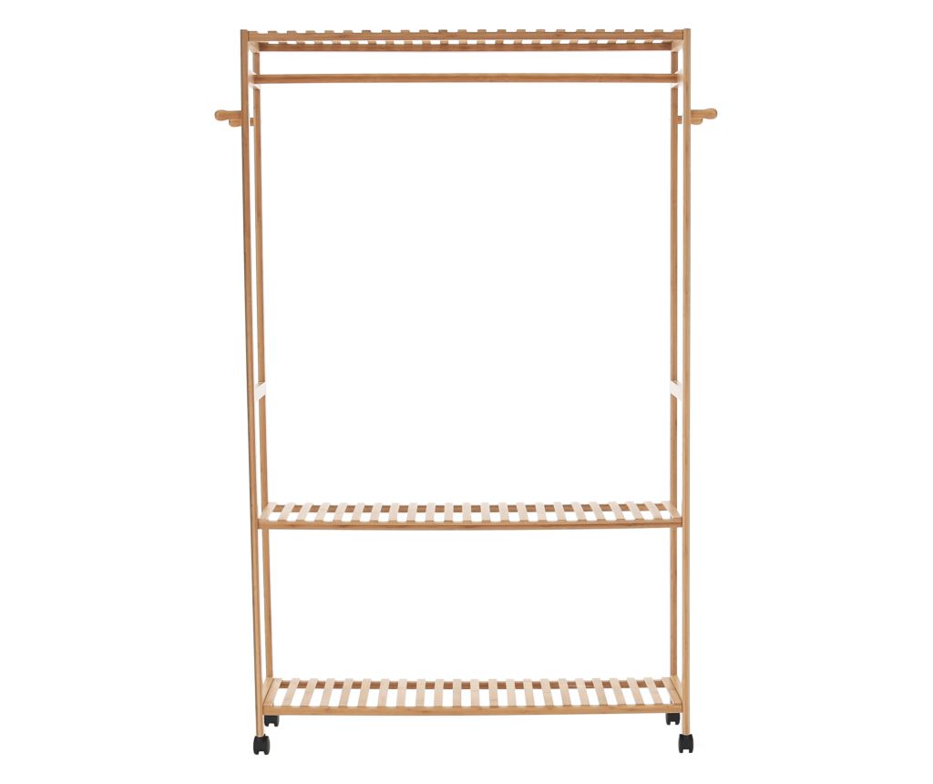 Přírodní bambusový šatní organizér Melar 112,5x35x165 cm - 6