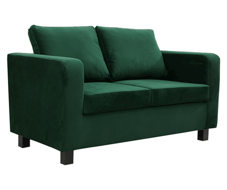 Luana smaragdno zelena tekstilna presvlaka na razvlačenje 140x78x85 cm