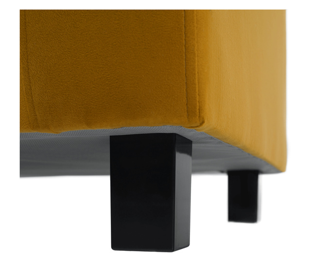Luana hořčicově žluté textilní potahové křeslo 87x78x85 cm